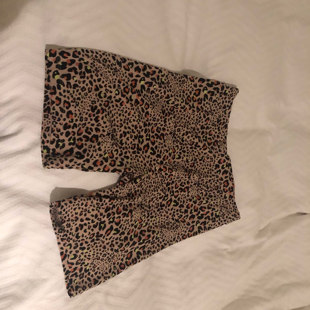 American eagle leopard biker shorts small